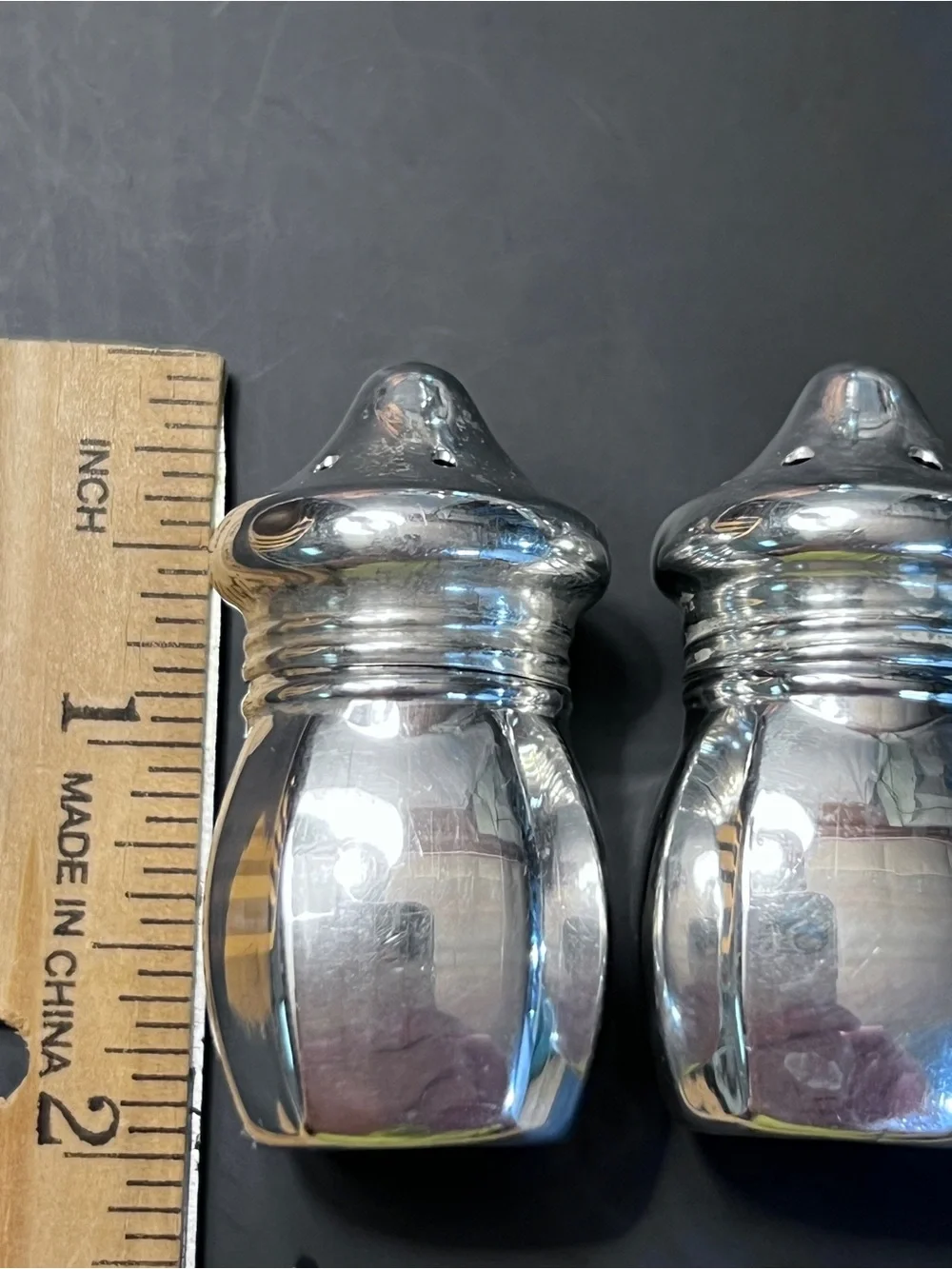 Set of 6 Vintage Sterling Silver Salt & Peper Shakers